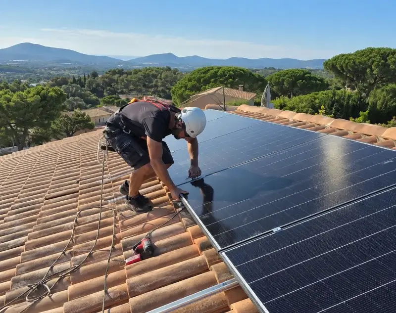 Installateur panneaux solaires Gassin — pose photovoltaïque sur toiture